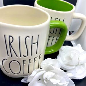 Set of two Rae Dunn mugs *Irish Coffee*